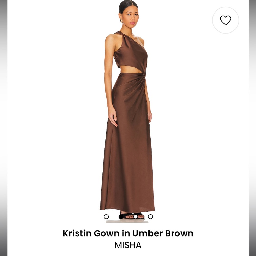 MISHA - Kristin Gown in Umber Brown